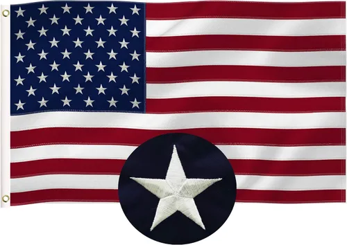 Miniatura 3 de Paquete combinado de banderas estadounidenses de Texas y Estados Unidos, bandera de nailon 210D con ojales de latón de 3 x 5 pies, colores vivos
