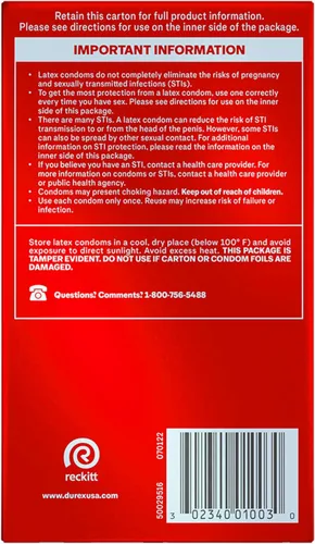 Miniatura 9 de Durex Preservativos de látex extra sensibles lubricados ultra finos de alta calidad, ajuste ancho, 12