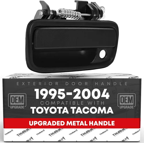 Miniatura 6 de Reemplazo de manija de puerta delantera exterior del conductor, compatible con Toyota Tacoma 1995-2004, negro liso, plástico, OEM 69220-35020