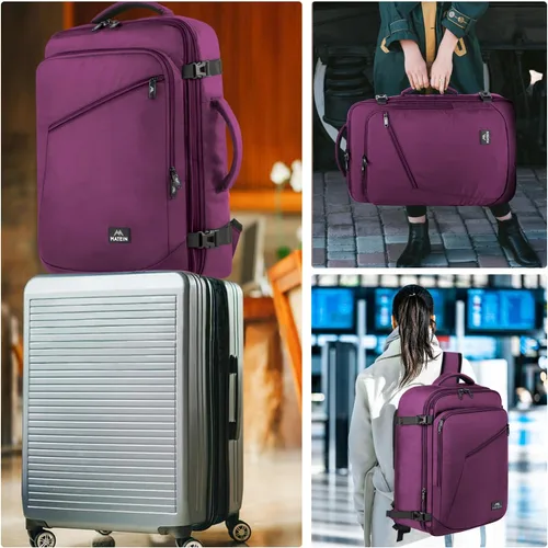 Miniatura 150 de MATEIN - Mochila de viaje extragrande de 10.56 galones, mochila de viaje ampliable apta para aerolíneas, para viajeros de fin de semana, hombres