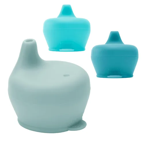 Miniatura 8 de Healthy Sprouts Tapas de silicona para tazas – A prueba de derrames, se adapta a cualquier taza, sin BPA, duraderas y suaves para bebés y niños