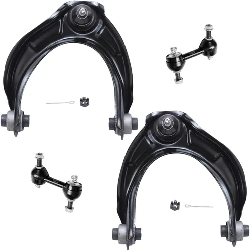 Miniatura 205 de Detroit Axle - Kit de 4 brazos de control delanteros para Ford Mustang 05-10, 2 brazos de control inferiores, 2 puntales 2005 2006 2007 2008 2009