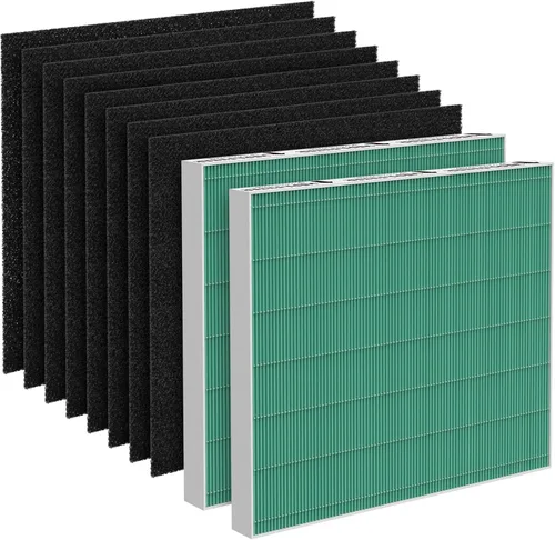 Miniatura 7 de Paquete de 2 filtros de repuesto AP-1512HH, compatibles con Coway AP-1512HH Mighty Purifier, parte # 3304899, con 4 filtros de carbono adicionales