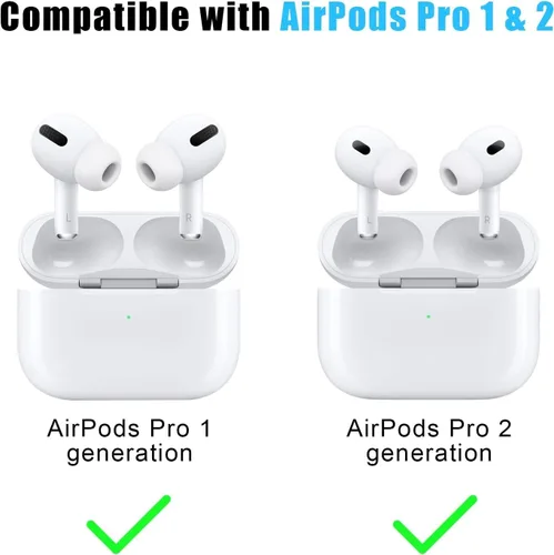 Miniatura 4 de [6 pares] Reemplazo de auriculares Airpod Pro Tips para Apple Airpods Pro y Airpods Pro 2 2ª generación – pequeño, mediano y grande (blanco)