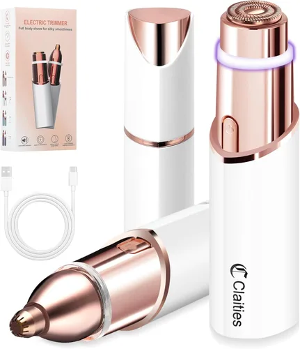 Miniatura 10 de Removedor de vello facial para mujeres - como se ve en TV, afeitadora facial sin dolor - mini removedor de vello, afeitadora eléctrica portátil