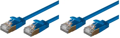 Miniatura 5 de Monoprice SlimRun - Cable de conexión Ethernet Cat6A, cable de Internet de red, RJ45, trenzado, STP, cable de cobre puro, 36 AWG, 7 pies, color negro