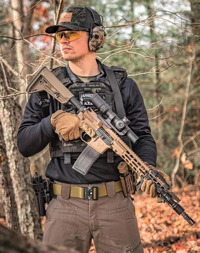 Miniatura 8 de Ginwee Paquete de 3 cinturones tácticos, estilo militar, correa de malla de malla resistente de liberación rápida con hebilla de metal para hombres