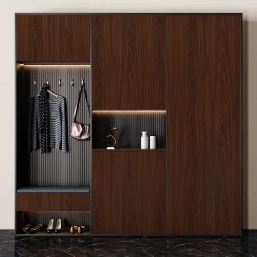 Miniatura 2 de Decoroom Papel de contacto de grano de madera, nogal oscuro, papel de contacto para encimeras, aspecto de madera, envoltura de vinilo autoadhesiva