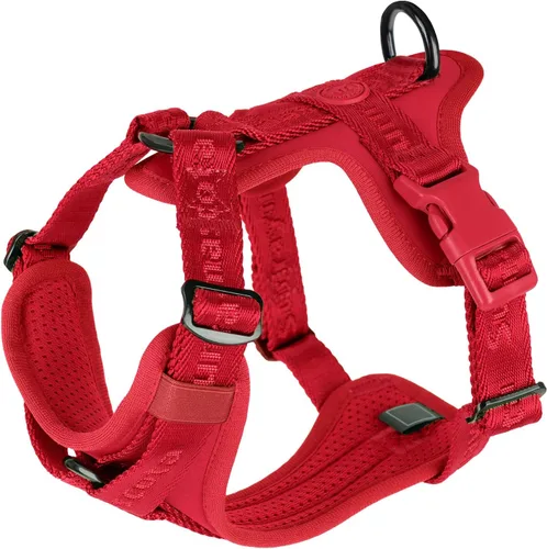 Miniatura 14 de Arnés para perro sin tirones con licra, dispersión de fuerza de tres puntos y acolchado 3D, malla transpirable ajustable para perros pequeños