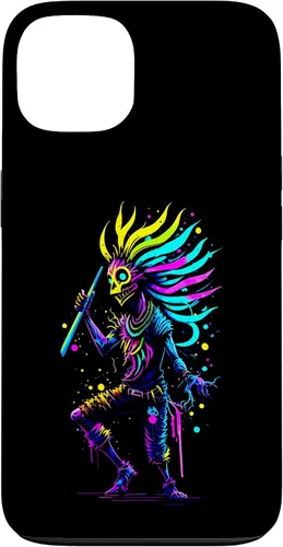 Miniatura 7 de iPhone 16 Dancing Kokopelli Mystical Abstract Illustration Case