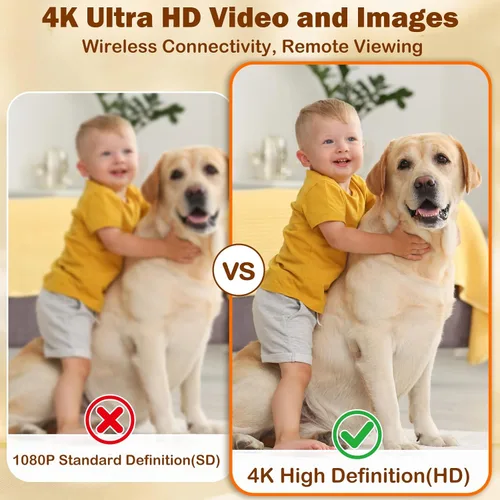 Miniatura 6 de Mini cámara – Cámara inalámbrica WiFi 4K portátil con visión nocturna, detección de movimiento, aplicación de teléfono Live View – Cámara