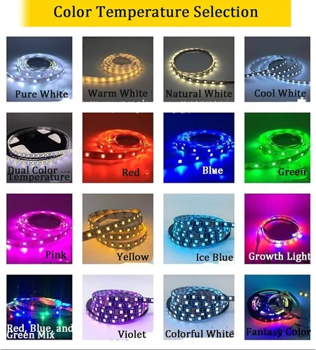 Miniatura 5 de LED Strip Light, 15-50FT Flexible Dimmable Tape Light, Warm White Cool White RGB Options, Energy Saving Adhesive Lighting for Mirror, Cabinet