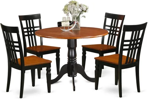 Miniatura 8 de East West Furniture Juego de mesa de comedor DLLG5-LWH-W