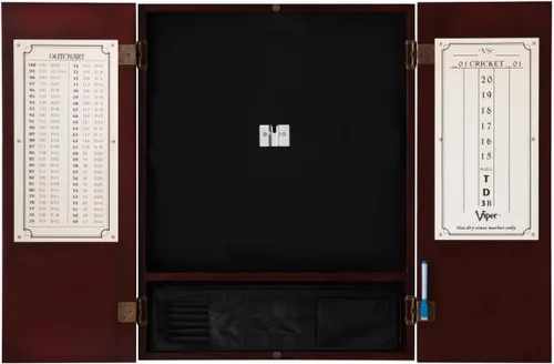 Miniatura 9 de Viper metropolitan conjunto de tablero de sisal/cerda para dardos de punta de acero y gabinete. Espresso