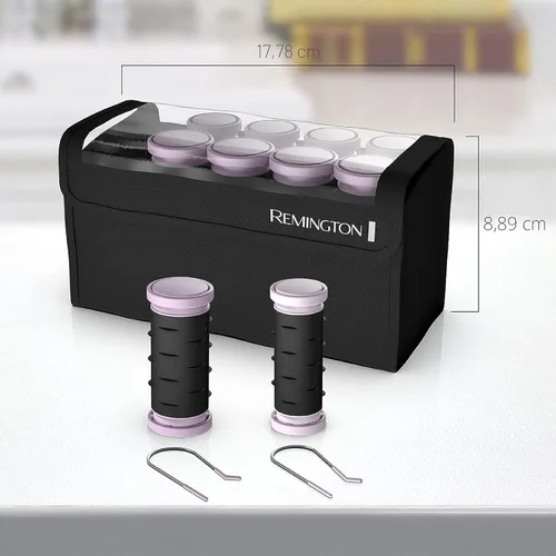 Miniatura 8 de Remington Rodillos calientes compactos de cerámica de doble voltaje para cabello largo y corto, moldeadores de cabello, rizadores de pelo, 1-1 ¼