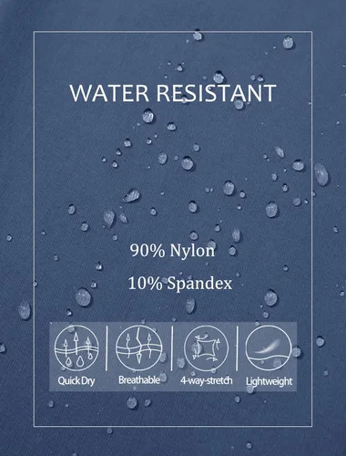 Miniatura 6 de MAGCOMSEN Pantalones de senderismo para hombre, 6 bolsillos, resistentes al agua, pantalones de trabajo de pesca Ripstop, ligeros, de secado rápido