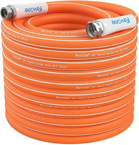 Miniatura 11 de Fevone Manguera Líder de Jardín de 3 pies, Manguera de Agua Híbrida Ligera, Flexible y Duradera, Conexiones Libres de Fugas Flexible Hybrid