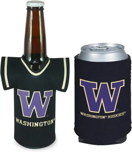 Miniatura 116 de College Team Color Logo Can & Bottle Holder Insulator Beverage Cooler Set