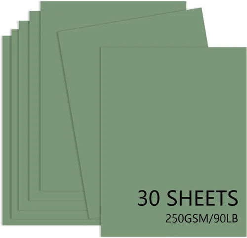 Miniatura 12 de 30 hojas de cartulina negra de 8.5 x 11 pulgadas, 250 gsm/90 libras, papel de cartulina grueso y suave, perfecto para invitaciones, menús, tarjetas