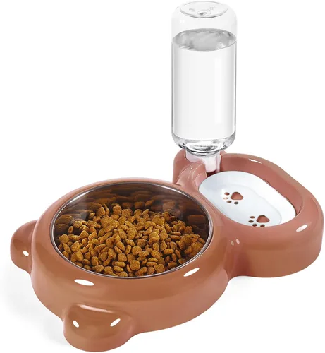 Miniatura 16 de Cuencos para Perros, Juego de Cuencos para Comida y Agua de Gatos con Dispensador de Agua y Cuenco de Acero Inoxidable para Gatos y Perros Pequeños