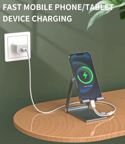 Miniatura 5 de Adaptador de auriculares para iPhone (paquete de 2) Divisor Lightning dual 2 en 1, adaptador de conector doble para carga de audio, cable de carga