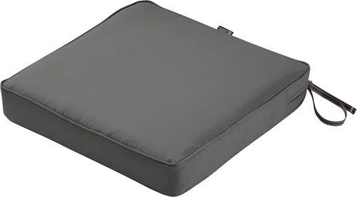 Classic Accessories Montlake - Cojín cuadrado resistente al agua de 19 x 19 x 3 pulgadas, para asiento de exterior, cojín para silla de muebles de