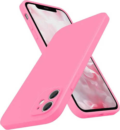Miniatura 14 de SURPHY Diseño para iPhone 11 con protección de cámara, diseño delgado de borde recto, funda de silicona líquida para iPhone 11 de 6.1 pulgadas, negro