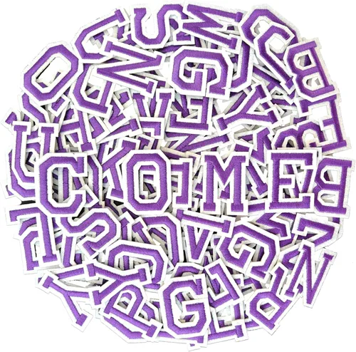 Miniatura 11 de 104 parches de letras doradas para planchar, letras de tela bordadas para ropa, chaquetas, jeans, sombreros, mochilas, calcetines Dorado