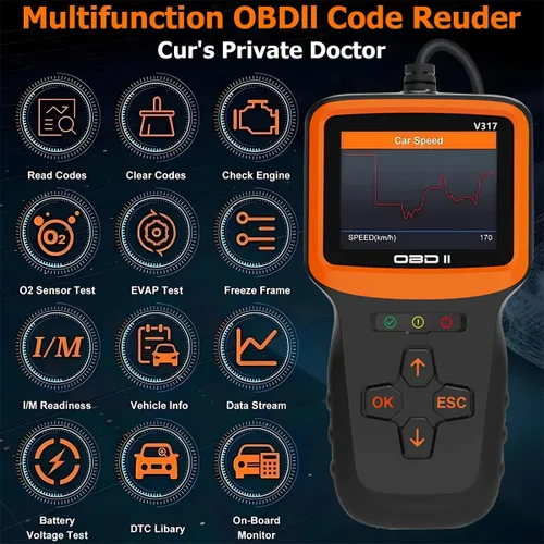 Miniatura 6 de Zpana Escáner OBD2 para Coche, Herramienta de Diagnóstico, Lector de Códigos de Fallas del Motor del Vehículo, Limpieza de Datos, Disposición I/M