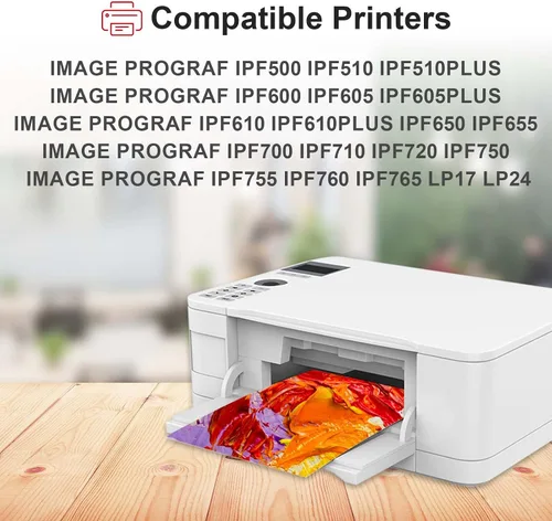 Miniatura 2 de PFI-102 Paquete de 2 cartuchos de tinta negra mate de 4.4 fl oz compatibles con Canon PFI102 PFI-102MBK para IPF500 IPF510 IPF600 IPF605 IPF610