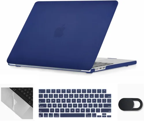 Miniatura 27 de Se7enline Compatible con MacBook Air 2024 de 15 pulgadas M4 M3 M2 A2941/A3114/A3241 Funda rígida para laptop Mac Air 15.3, cubierta protectora