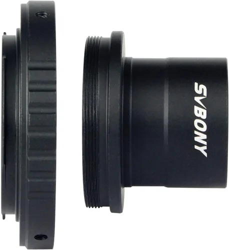 Miniatura 4 de SVBONY Adaptador de foto para telescopio, adaptador T y adaptador de anillo T T2 de 1.25 pulgadas, accesorio para telescopio compatible con cámara
