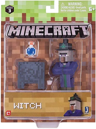 Miniatura 2 de Minecraft Figura de acción de bruja serie 3