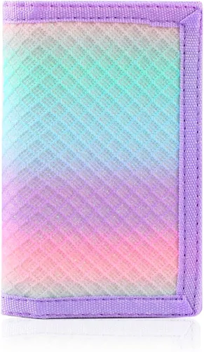 Miniatura 21 de Billetera, carteras de lona para deportes al aire libre para niños, bonita cartera con cremallera para niños, cartera de bolsillo frontal
