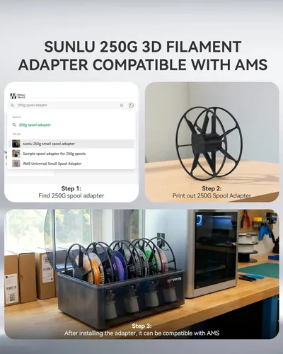 Miniatura 8 de SUNLU - Paquete de filamentos PLA de 0.06 pulgadas, para impresora 3D, multicolor, rollo ordenado, empaquetado de manera individual al vacío, 8