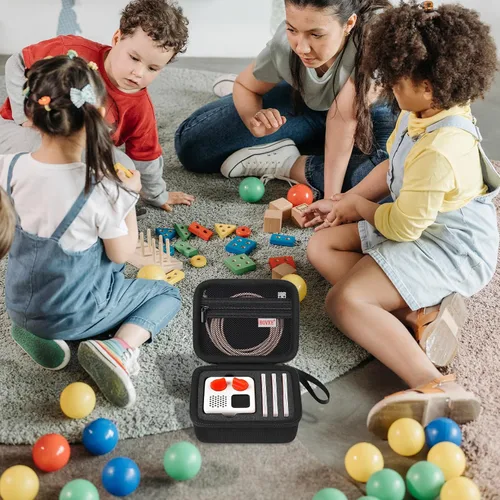 Miniatura 6 de BOVKE Funda de transporte compatible con Yoto Mini edición 2024 reproductor de audio y música para niños, bolsa de almacenamiento para altavoces