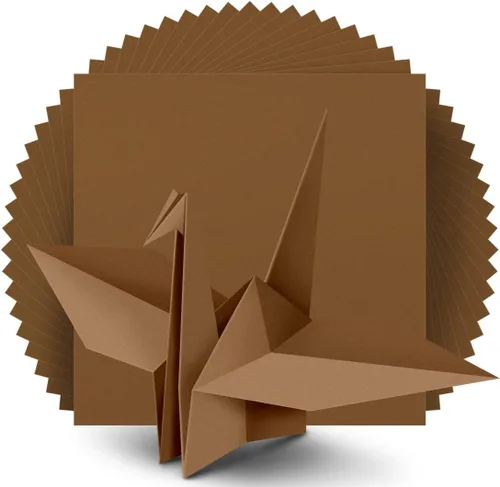 Miniatura 18 de IOOLEEM Papel de origami, 200 hojas, papel de origami negro, cuadrado de 6 pulgadas, papel de color de doble cara.