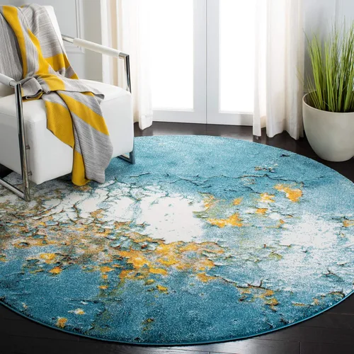Miniatura 15 de SAFAVIEH Glacier Collection GLA125M - Alfombra moderna abstracta que no desprende pelusa, para sala de estar o dormitorio, 2 pies 3 pulgadas x 4