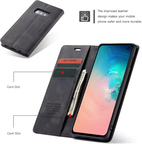 Miniatura 2 de Funda de cuero estilo cartera vintage para Samsung S