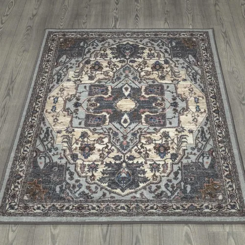 Miniatura 16 de Ottomanson Alfombra de 5 x 6,6 pies para sala de estar, alfombra oriental para dormitorio - alfombra grande para piso antideslizante y duradera