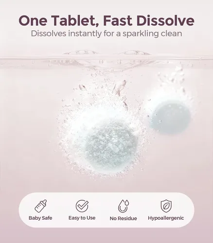 Miniatura 2 de 150 tabletas de detergente para lavar biberones, tabletas de jabón detergente para todas las marcas Momcozy Baby Brezza Papablic Lavadoras
