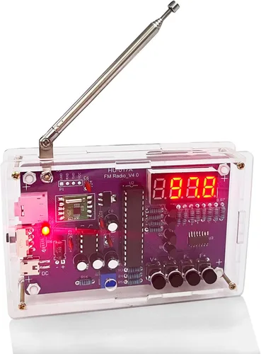 Nuevo kit de soldadura de radio FM, kit electrónico de radio portátil para bricolaje, alimentado por baterías o USB, kit de soldadura de práctica