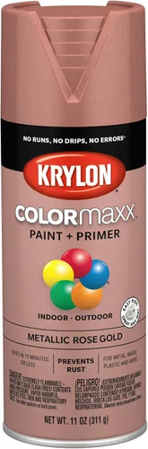 Miniatura 44 de Krylon K05599007 COLORmaxx Pintura en aerosol y base para uso en interiores y exteriores, color gris brillante para maquinaria, 12 onzas