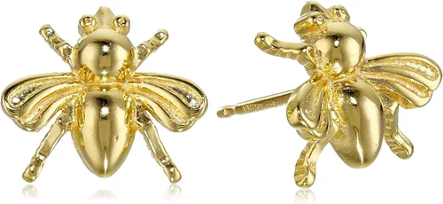 Amazon Essentials Aretes de plata de ley con diseño de abejorro (anteriormente colección Amazon)