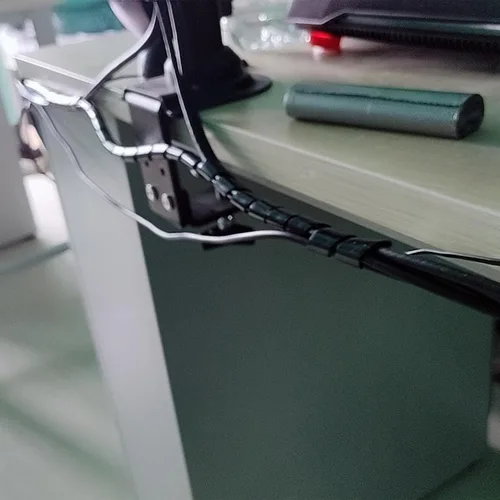 Miniatura 5 de Othmro 1 envoltura de cable en espiral de polietileno de 14 a 19 pies, funda de alambre protectora de abrasión expandible de polietileno de 0.55 4.5