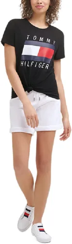 Miniatura 2 de Tommy Hilfiger Camiseta de rendimiento para mujer, camisetas gráficas de algodón ligero