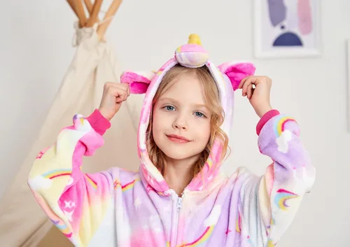 Miniatura 6 de Pijama de una pieza de unicornio para niños, disfraz de Halloween