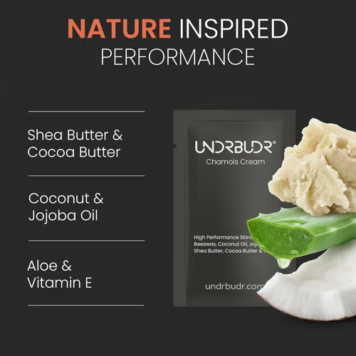 Miniatura 3 de Crema de gamuza para ciclismo, corredores, atletas – Crema antirozaduras para hombres y mujeres con aloe, manteca de karité y vitamina E – Reduce