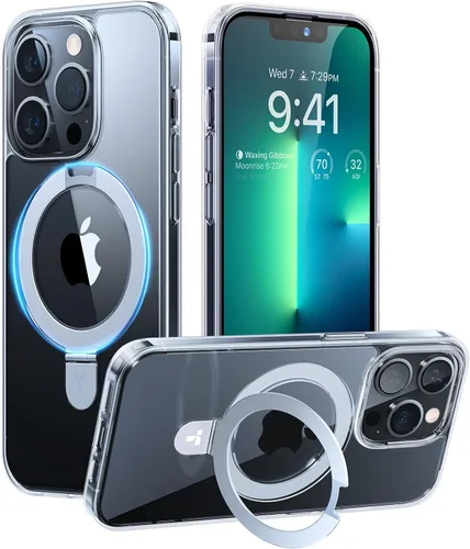 Miniatura 16 de TORRAS Funda magnética para iPhone 13 Pro Max de 6.7 pulgadas [compatible con Magsafe] con soporte, [protección contra caídas de grado militar] a