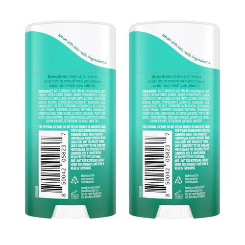 Miniatura 2 de Lume Desodorante para Todo el Cuerpo - Barra de Crema Invisible - Control de Olores de 72 Horas - Sin Aluminio, Sin Bicarbonato de Sodio, Seguro